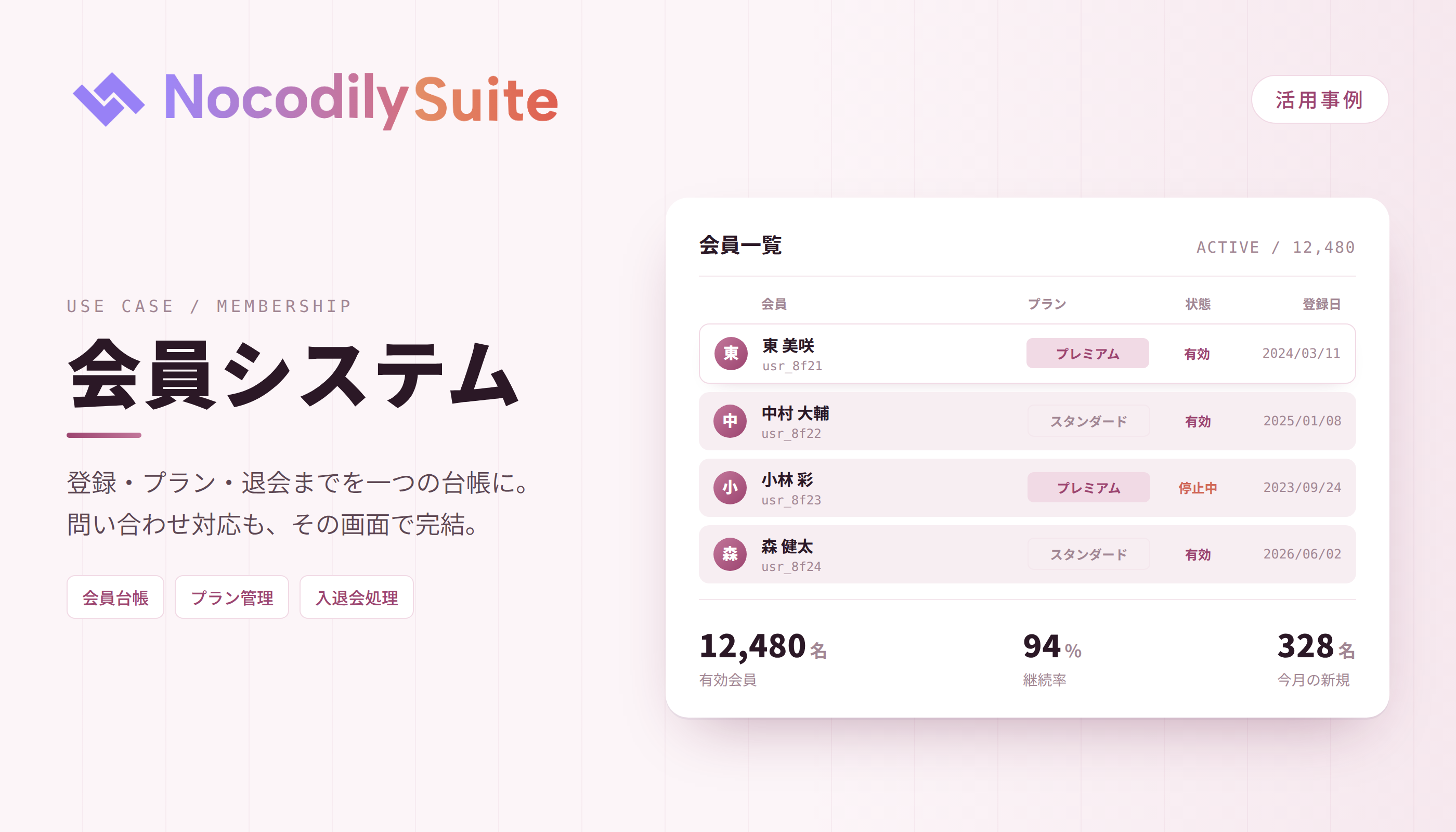 会員システム